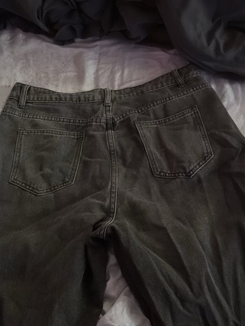 Black Distressed Ripped Jeans - Picture 3 of 4